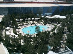 the pool at Aria