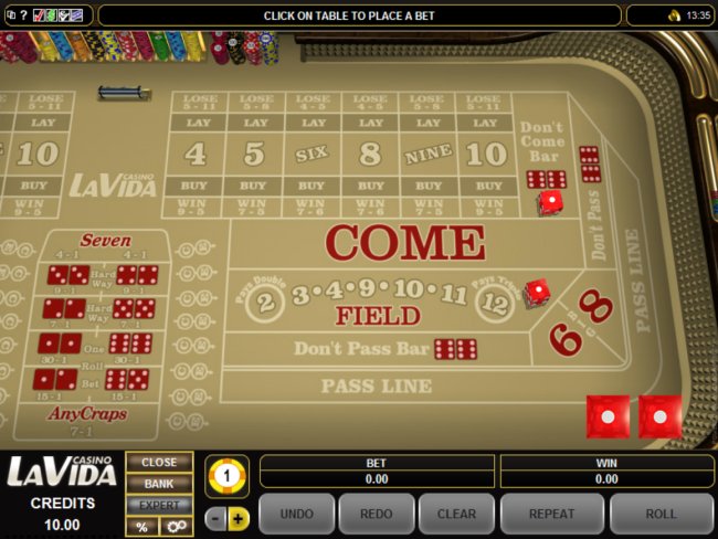 play Craps at Casino La Vida