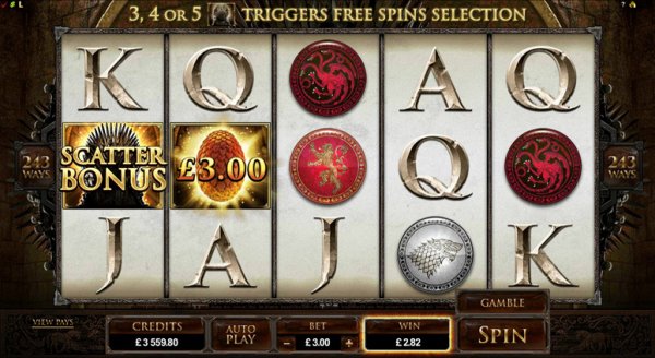 Game Of Thrones Slot