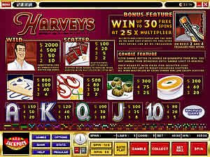 Harveys Pay Table Screen