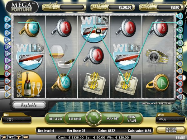 Mega Fortune Progressive Video Slot