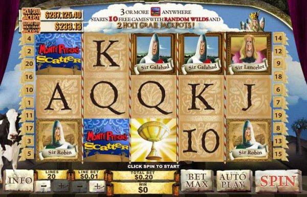 Spamalot Progressive Video Slot