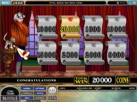 Cashville Video Slot Bonus Screen